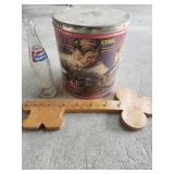 Vtg Lionel Tin Can/ 1978 & 1981 calendar /Pepsi