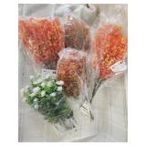 Artificial plastic flowers