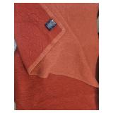 Vtg Blanket Chaps / Textured throw pillow case