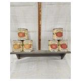 Vtg. Tomato cans display