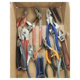 Adjustable wrenches  needle nose pliers/ hole