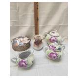 Vtg. Trinket box / Vtg. Creamer pitcher/ Vtg.