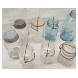 Various Old Canning Jars