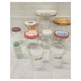 Vtg. A&W mugs ,Vtg. Jars