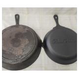 2 Cast Iron Skillets Old #8 & Pioneer Woman