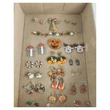 Vtg. Jewelry, Christmas & Halloween earrings