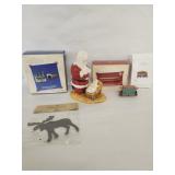 Vtg. Kneeling Santa, Lionel Car, Grandmother