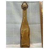 Amber colored decanter