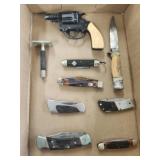 Vtg. Starter Pistol , Vtg. Knives