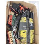 Vtg. Trains,  track, Transformer
