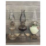 (3) kerosene lamps