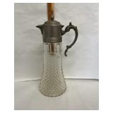 Vintage Leonard Italy Crystal Claret Diamond