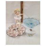 Vtg. Japanese 3 section candy dish , Vtg.