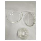 Clear Pyrex Mixing Bowl , Indaina Glass Divided