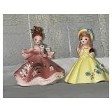 Josef original ceramic dolls (pink dress is a