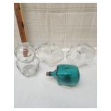 Vtg. Glass Piggy Banks