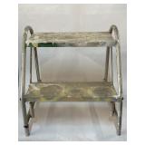 Small aluminum step stool