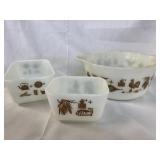 Vintage PYREX Early American Pattern r