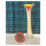 Murat style jack in the pulpit glass vase and a