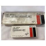 Snap-on 1/2" drive 6point socket sets to