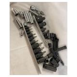 Sockets and bit drivers, assorted sizes