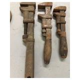 Antique monkey wrenches