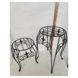 Black Coated Steel Plant Stands
