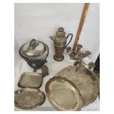 Vtg. Silver Plated buffet warmer&Lid, Silver