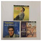 3 Elvis Presley 45 records with sleeves