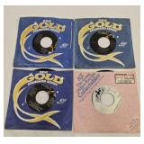 4 Elvis Presley 45 Records Without Photo Sleeves