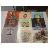 9 country music vinyl record albums