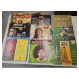 9 County Music Vinyl Record Albums: Patsy Cline,