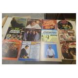 12 country music vinyl records
