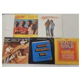 5 pop record albums: Beach Boys, Letterman,