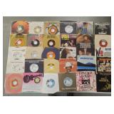 30 assorted 45rpm vinyl records, incl Jimmy
