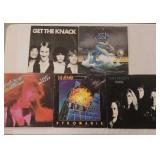 5 Rock albums: Van Halen, Def Leppard, Asia,