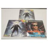 3 Laser Video discs: the Terminator, The Thing