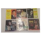 6 Elvis Presley Vinyl 45 Rpm Records With Sleeves