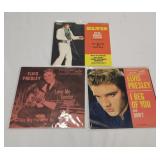 3 Elvis Presley 45 Records With Sleeves