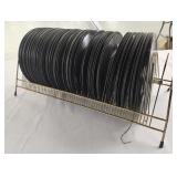 40 45rpm records & stand