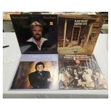4 country music vinyl record albums: Cash,