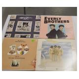 4 pop ( oldies) record albums: Everly Bros,