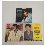 3 Elvis Preskey 45 records with sleeves