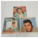 3 Elvis Presley 45 records with sleeves