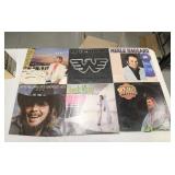 6 country music vinyl record albums: Waylon,