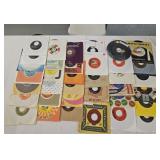 30 assorted 45 vinyl records