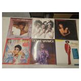 6 female vocalists vinyl record albums: Aretha,