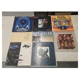8 rock & roll vinyl record albums: The Who, Van