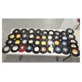 40 assorted 45rpm records: Elton John, M