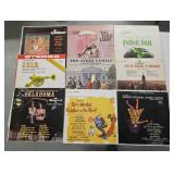 9 soundtrack vinyl record albums: Oklahoma,